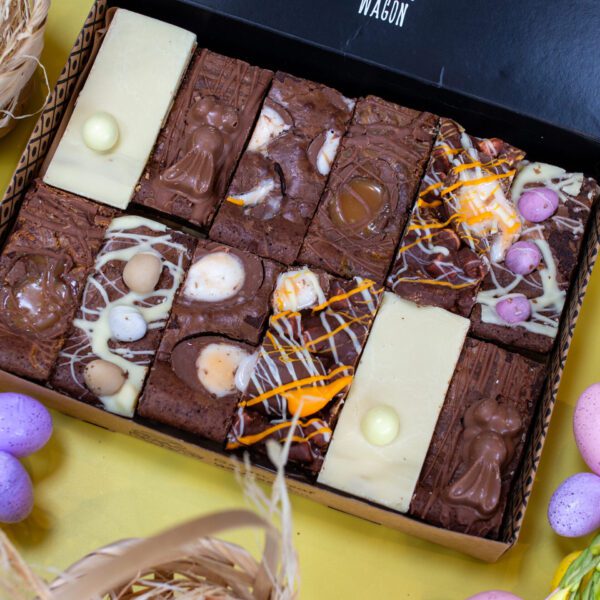 Big Easter selection box, with brownies, brookies, and rocky road what more could you want.