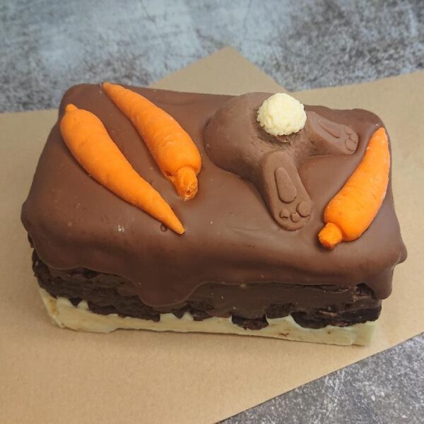 Easter Bunny Brownie Loaf