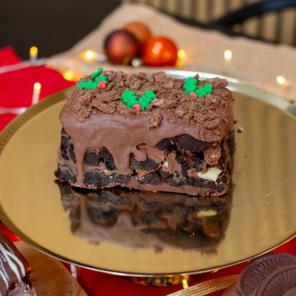 Black forest layered Brownie loaf