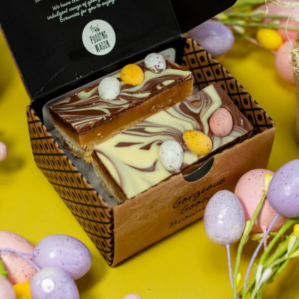 Our special Easter Mini egg millionaires slice.